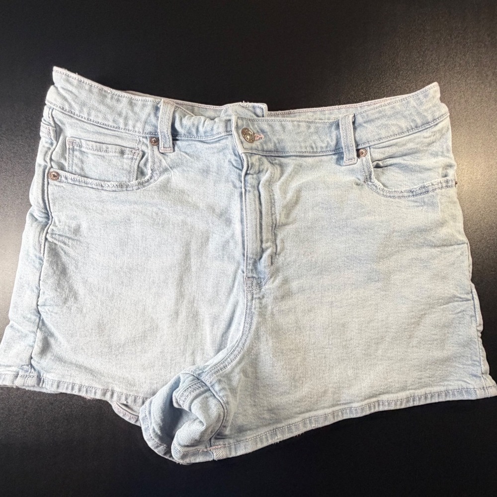 American Eagle Outfitters Light Wash Denim Shorts Womens 16 Blue Casual L1